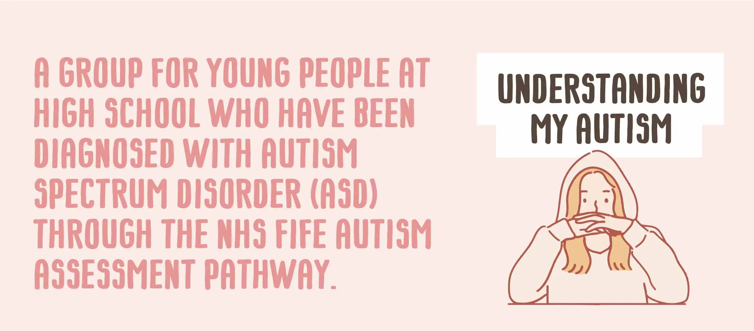 Understanding autism slide with young girl in a hoodie